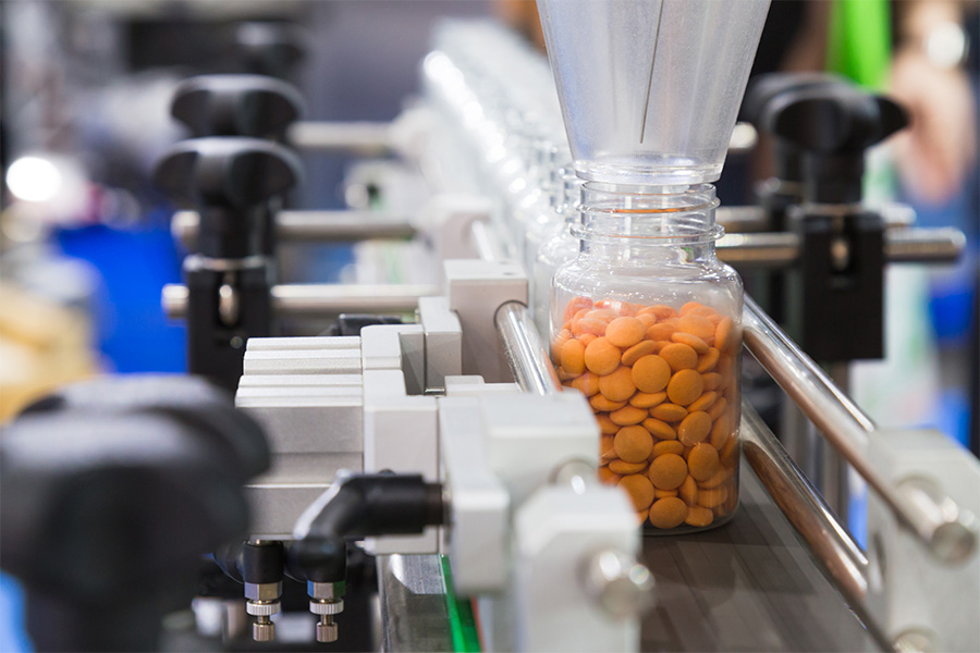 Automatiseret positionering til pakkemaskiner i medicinalindustrien sekundært billede